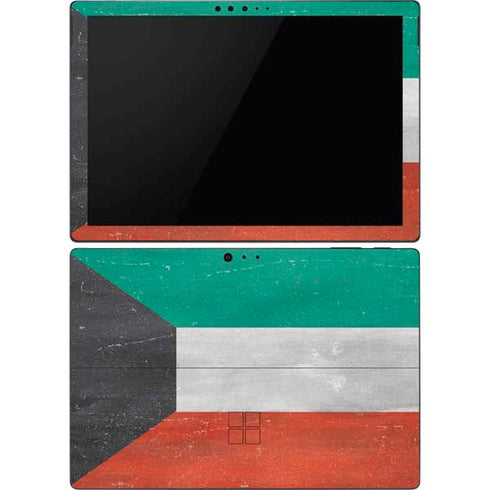 Kuwait Flag Distressed Surface Pro 6 Skin
