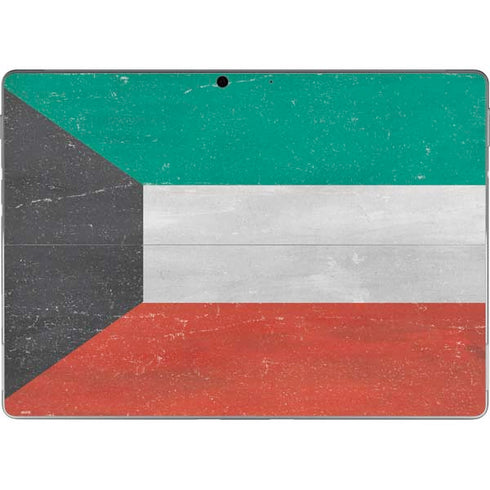 Kuwait Flag Distressed Surface Pro 8 Skin