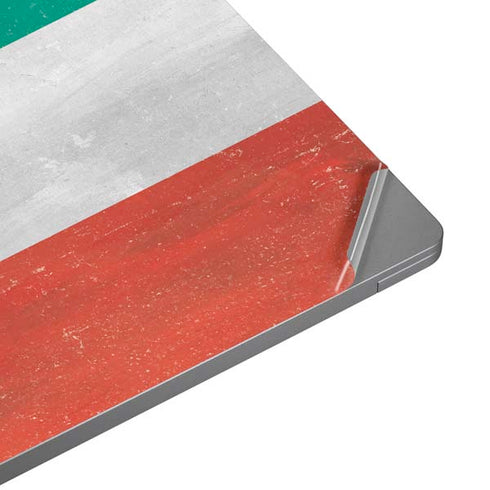 Kuwait Flag Distressed Universal Laptop 17in (13.8 x 10in) Skin