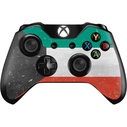 Kuwait Flag Distressed Xbox One Controller Skin