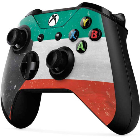 Kuwait Flag Distressed Xbox One X Controller Skin