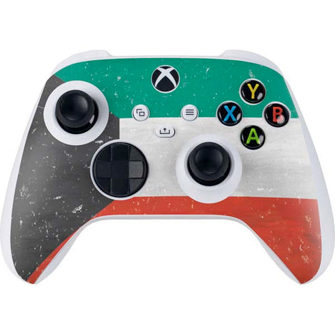 Kuwait Flag Distressed Xbox Series S Controller Skin