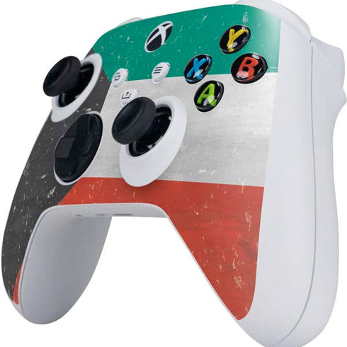 Kuwait Flag Distressed Xbox Series S Controller Skin