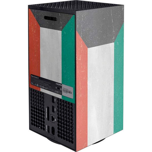 Kuwait Flag Distressed Xbox Series X Console Skin