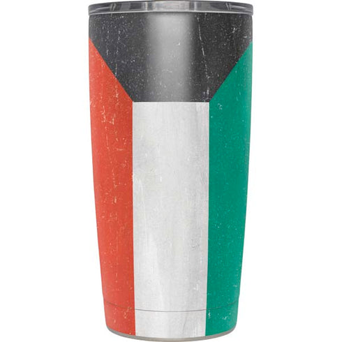 Kuwait Flag Distressed Yeti 20oz Tumbler Skin