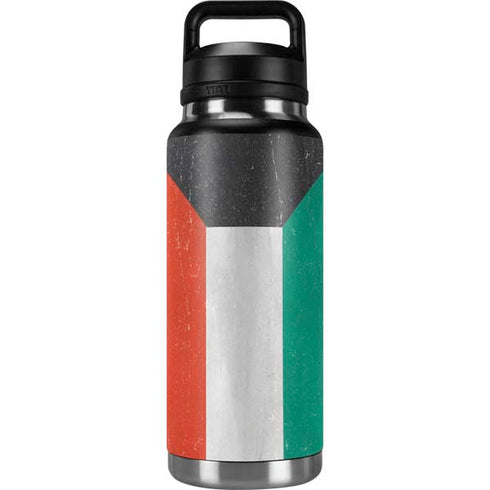 Kuwait Flag Distressed YETI Rambler 36oz Bottle Skin