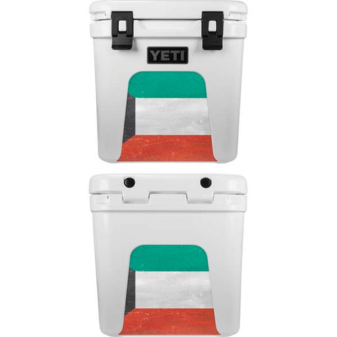 Kuwait Flag Distressed YETI Roadie 24 Hard Cooler Skin