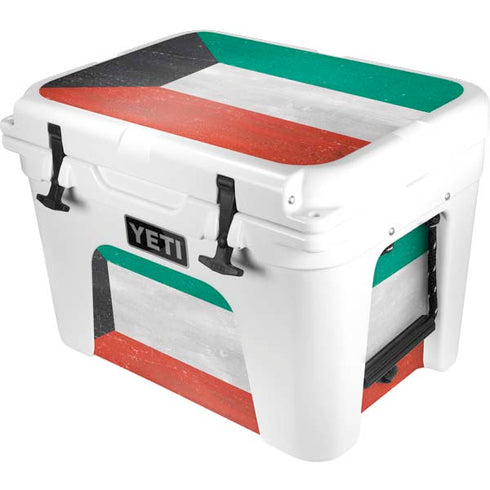Kuwait Flag Distressed YETI Tundra 35 Hard Cooler Skin