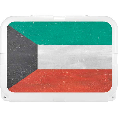 Kuwait Flag Distressed YETI Tundra 35 Hard Cooler Skin