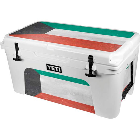 Kuwait Flag Distressed YETI Tundra 65 Hard Cooler Skin