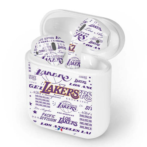 NBA LA Lakers Historic Blast Apple AirPods Skin