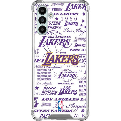 NBA LA Lakers Historic Blast Galaxy A13 5G Clear Case