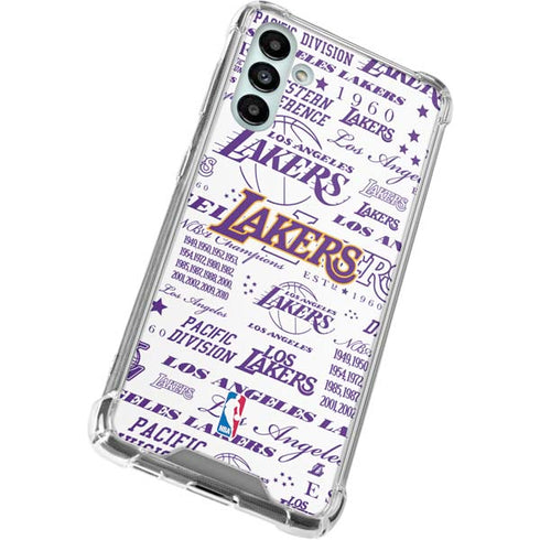 NBA LA Lakers Historic Blast Galaxy A13 5G Clear Case