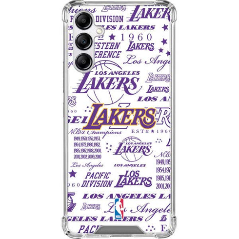 NBA LA Lakers Historic Blast Galaxy A14 5G Clear Case