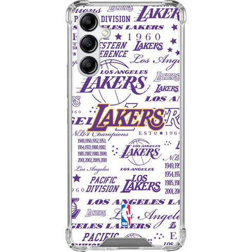 NBA LA Lakers Historic Blast Galaxy A15 5G Clear Case