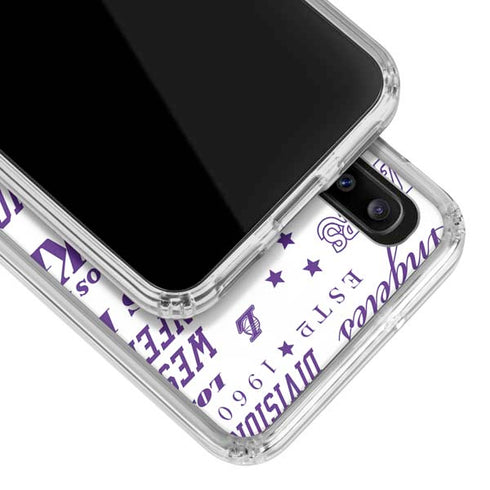 NBA LA Lakers Historic Blast Galaxy A20 Clear Case
