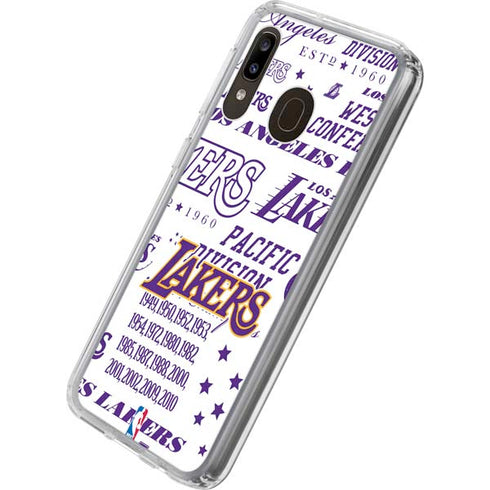 NBA LA Lakers Historic Blast Galaxy A20 Clear Case