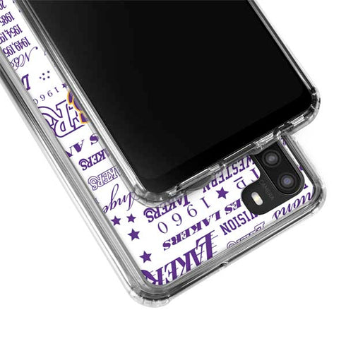 NBA LA Lakers Historic Blast Galaxy A21 Clear Case