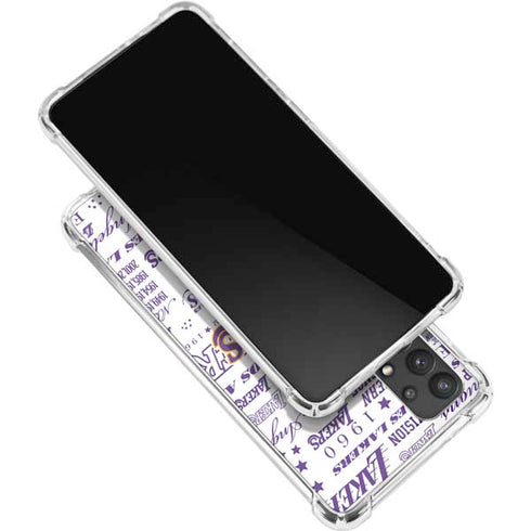 NBA LA Lakers Historic Blast Galaxy A32 5G Clear Case