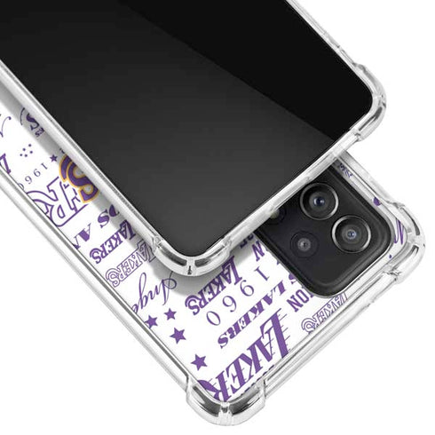 NBA LA Lakers Historic Blast Galaxy A52 5G Clear Case