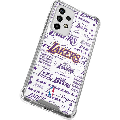 NBA LA Lakers Historic Blast Galaxy A53 5G Clear Case