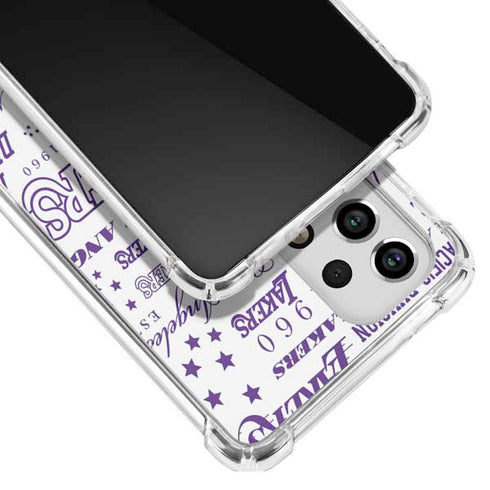 NBA LA Lakers Historic Blast Galaxy A53 5G Clear Case