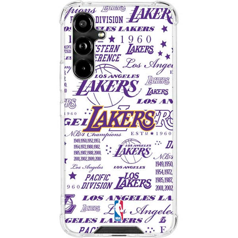 NBA LA Lakers Historic Blast Galaxy A54 5G Clear Case