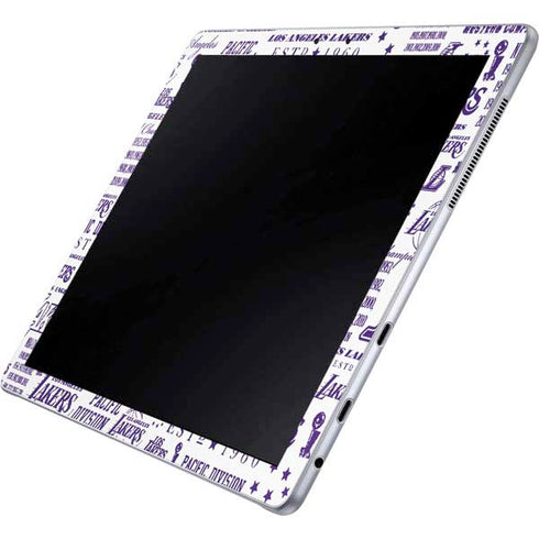 NBA LA Lakers Historic Blast Galaxy Book 12in Skin