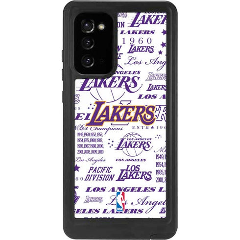NBA LA Lakers Historic Blast Galaxy Note20 5G Waterproof Case