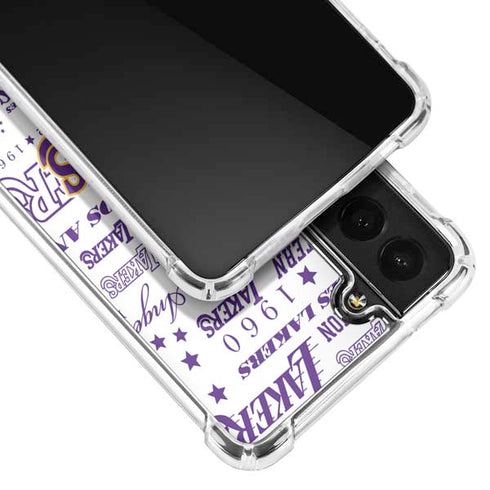 NBA LA Lakers Historic Blast Galaxy S21 5G Clear Case