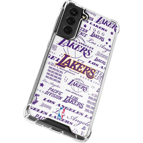 NBA LA Lakers Historic Blast Galaxy S22 Plus Clear Case