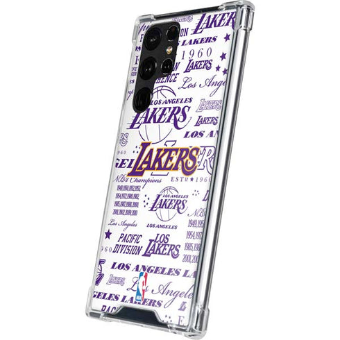 NBA LA Lakers Historic Blast Galaxy S22 Ultra Clear Case