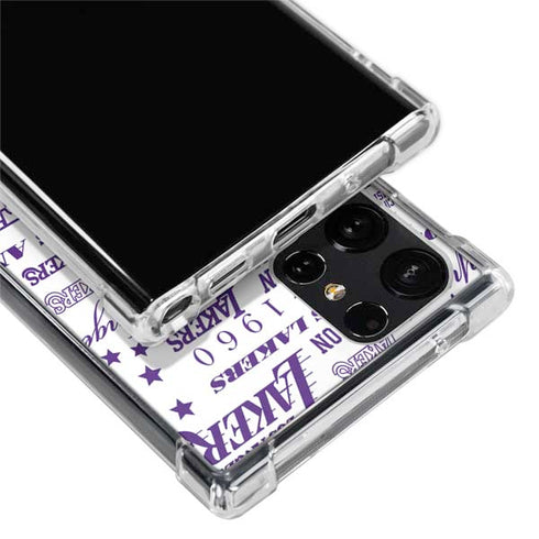 NBA LA Lakers Historic Blast Galaxy S22 Ultra Clear Case