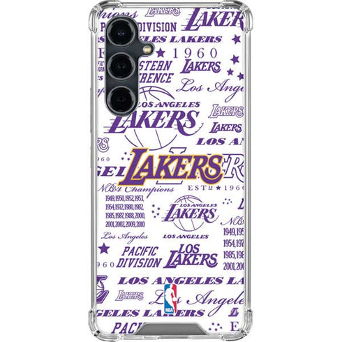 NBA LA Lakers Historic Blast Galaxy S23 FE Clear Case
