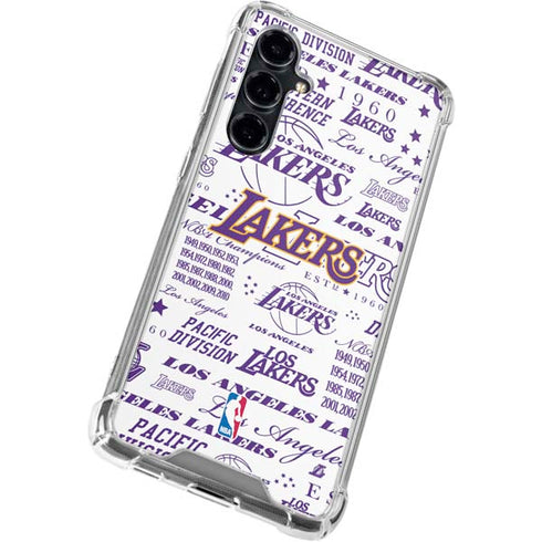 NBA LA Lakers Historic Blast Galaxy S23 FE Clear Case