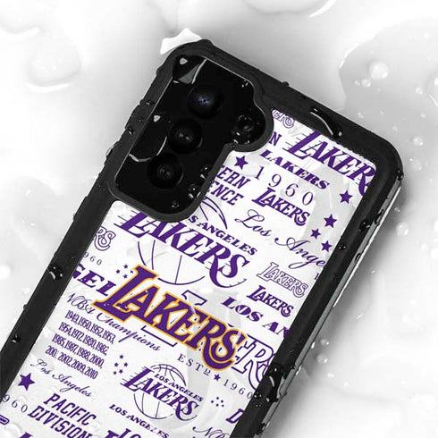 NBA LA Lakers Historic Blast Galaxy S23 Plus Waterproof Case