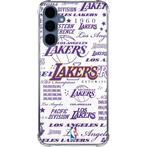 NBA LA Lakers Historic Blast Galaxy S24 Clear Case