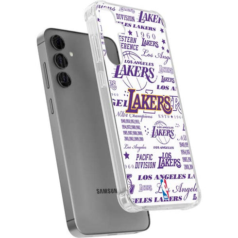 NBA LA Lakers Historic Blast Galaxy S24 Plus Clear Case