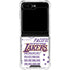 NBA LA Lakers Historic Blast Galaxy Z Flip5 5G Clear Case