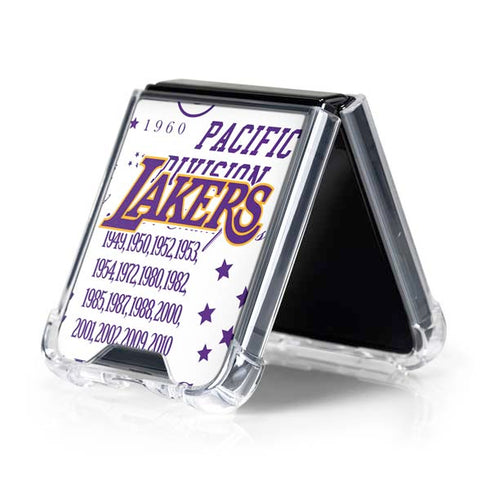 NBA LA Lakers Historic Blast Galaxy Z Flip5 5G Clear Case