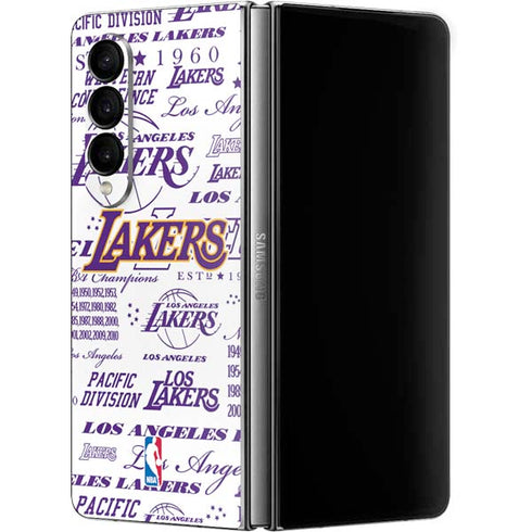 NBA LA Lakers Historic Blast Galaxy Z Fold4 5G Skin