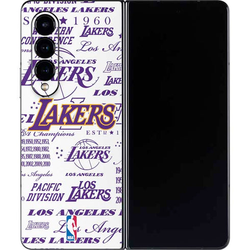 NBA LA Lakers Historic Blast Galaxy Z Fold4 5G Skin