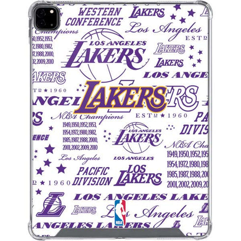 NBA LA Lakers Historic Blast iPad Pro 12.9in (2020) Clear Case
