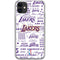 NBA LA Lakers Historic Blast iPhone 11 Clear Case