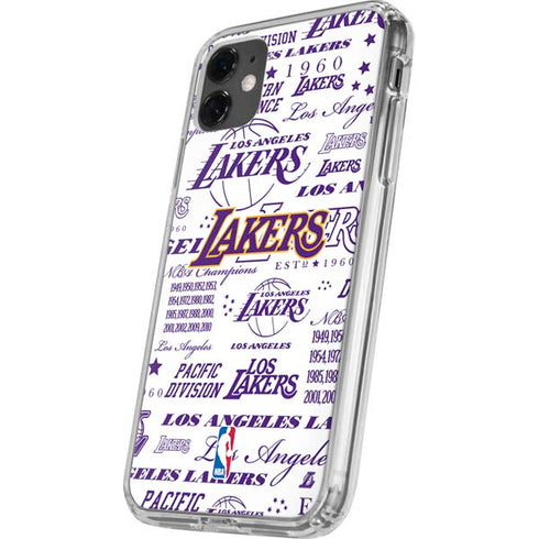 NBA LA Lakers Historic Blast iPhone 11 Clear Case
