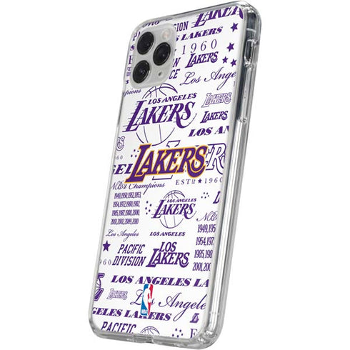 NBA LA Lakers Historic Blast iPhone 11 Pro Clear Case
