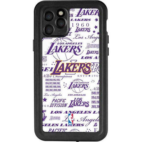NBA LA Lakers Historic Blast iPhone 11 Pro Waterproof Case