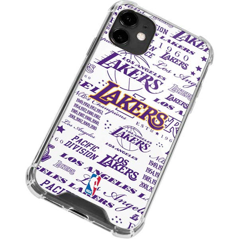 NBA LA Lakers Historic Blast iPhone 12 Mini Clear Case
