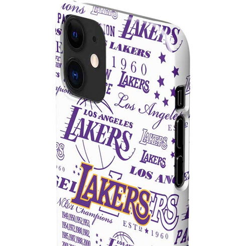 NBA LA Lakers Historic Blast iPhone 12 Mini Lite Case