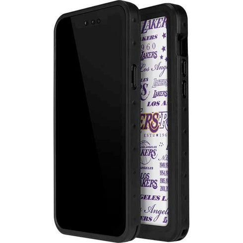 NBA LA Lakers Historic Blast iPhone 12 Mini Waterproof Case